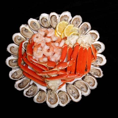 Deluxe Oyster, Crab & Shrimp Platter